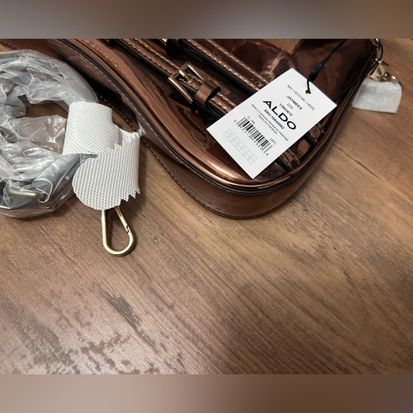 ALDO Bronze Shoulder Bag with Crossbody Strap - Picture 8 of 9